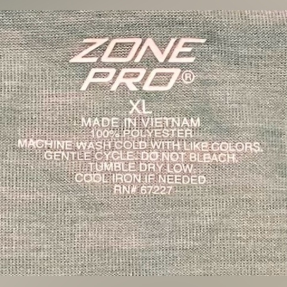 NWOT Zone Pro Teal Blue White Marl Moisture Wicking
Athletic Stretch Gym Top XL - Picture 3 of 7
